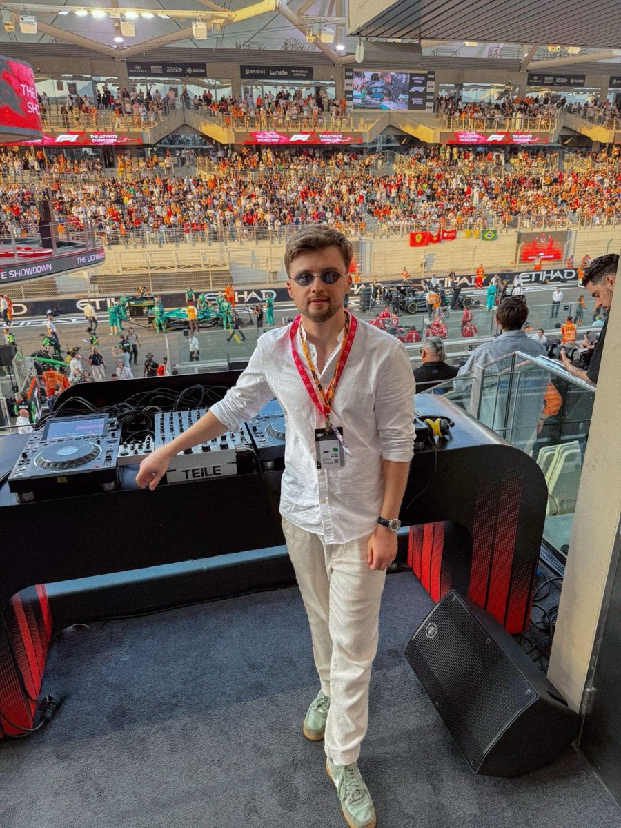 Ray Ro at the F1 Abu Dhabi Grand Prix, Yas Marina